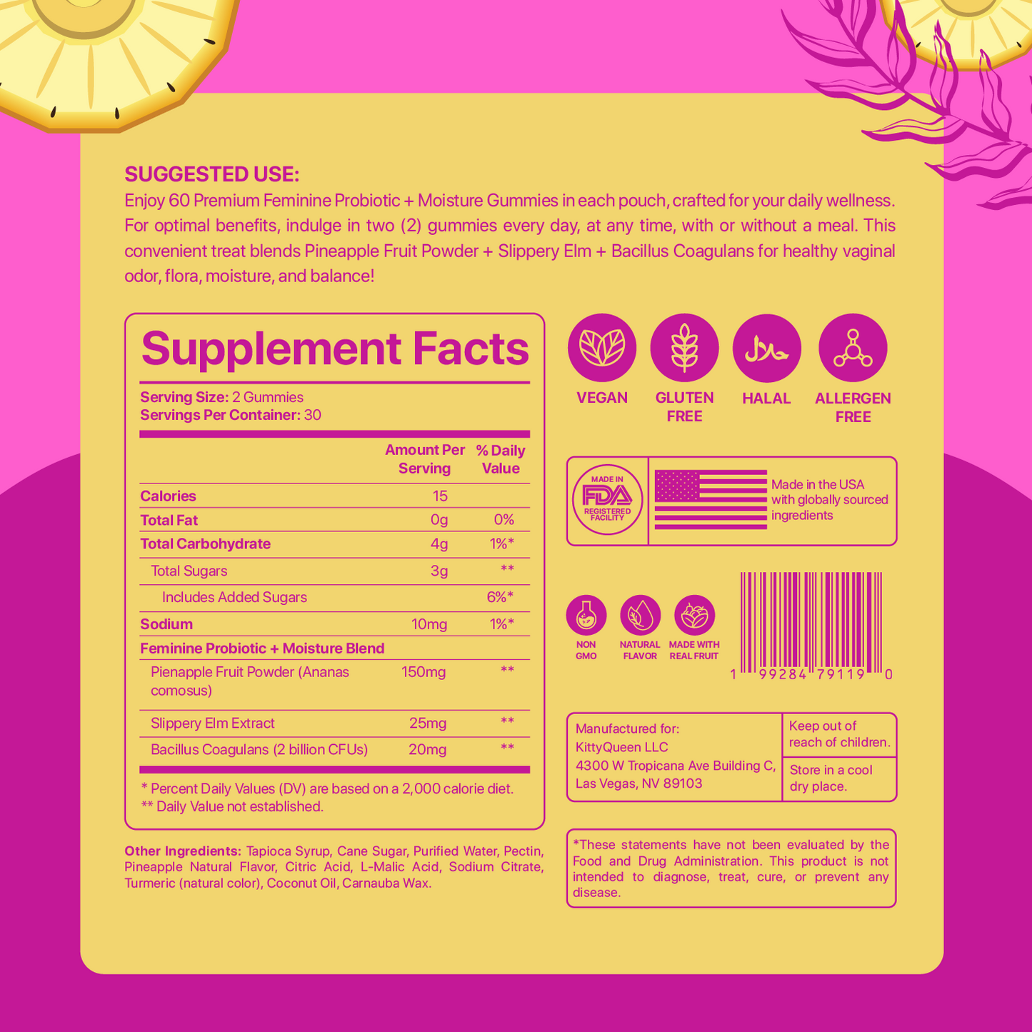Slippery Kitty Feminine Balance Gummies