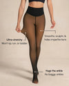 Fleece Lined Sheer Illusion Tights