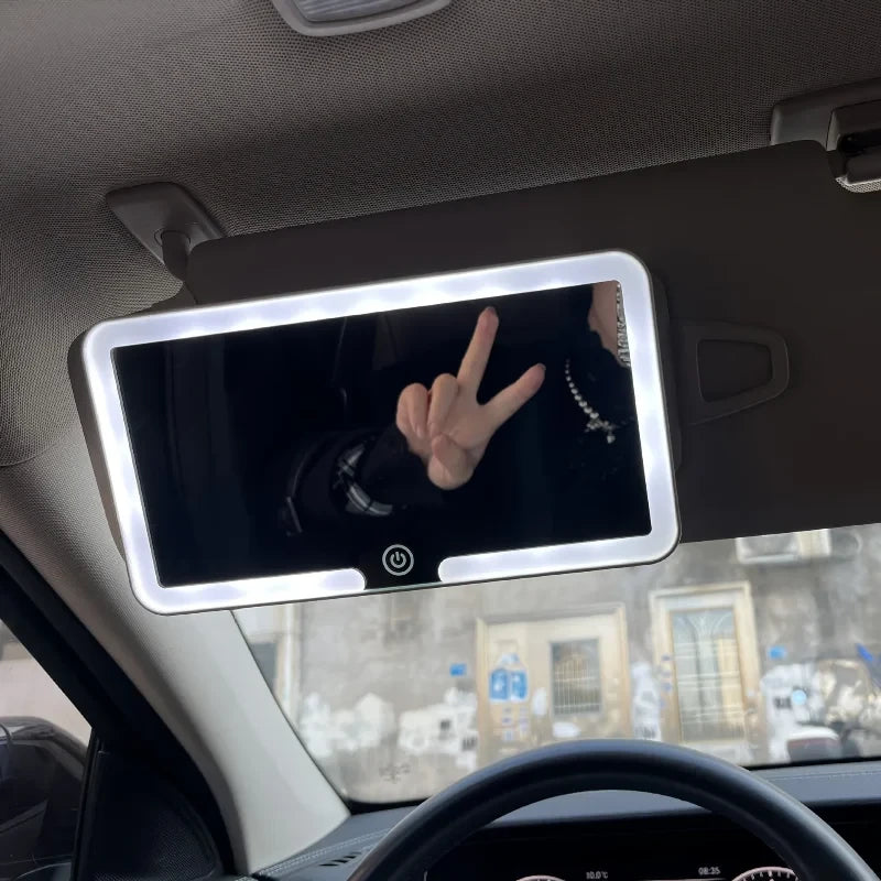 Rechargeable LED Car Vanity Mirror