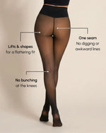 Fleece Lined Sheer Illusion Tights