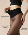 Fleece Lined Sheer Illusion Tights