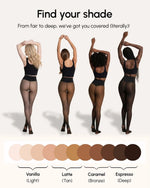Fleece Lined Sheer Illusion Tights