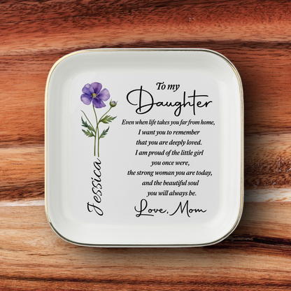 Personalized To My Daughter Jewelry Dish From Mom – My Little Girl