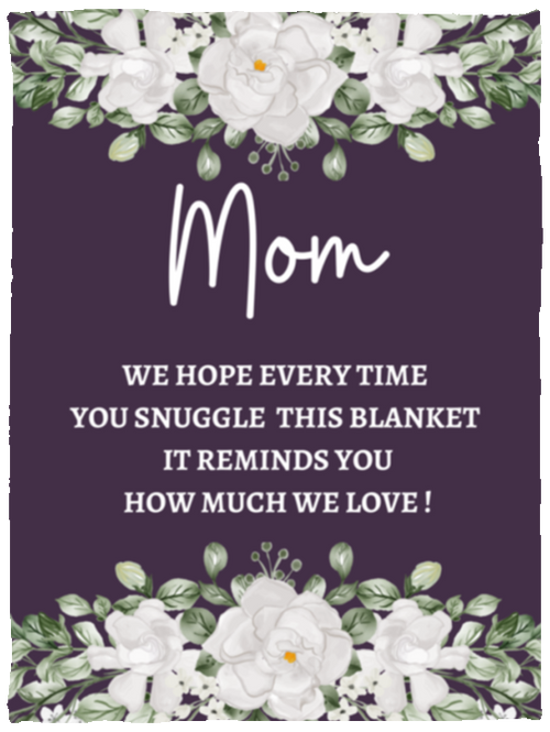MOM FLOWER BLANKET| MOTHER'S DAY GIFT