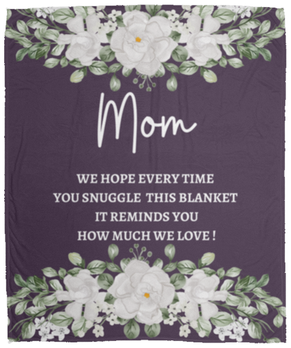 MOM FLOWER BLANKET| MOTHER'S DAY GIFT
