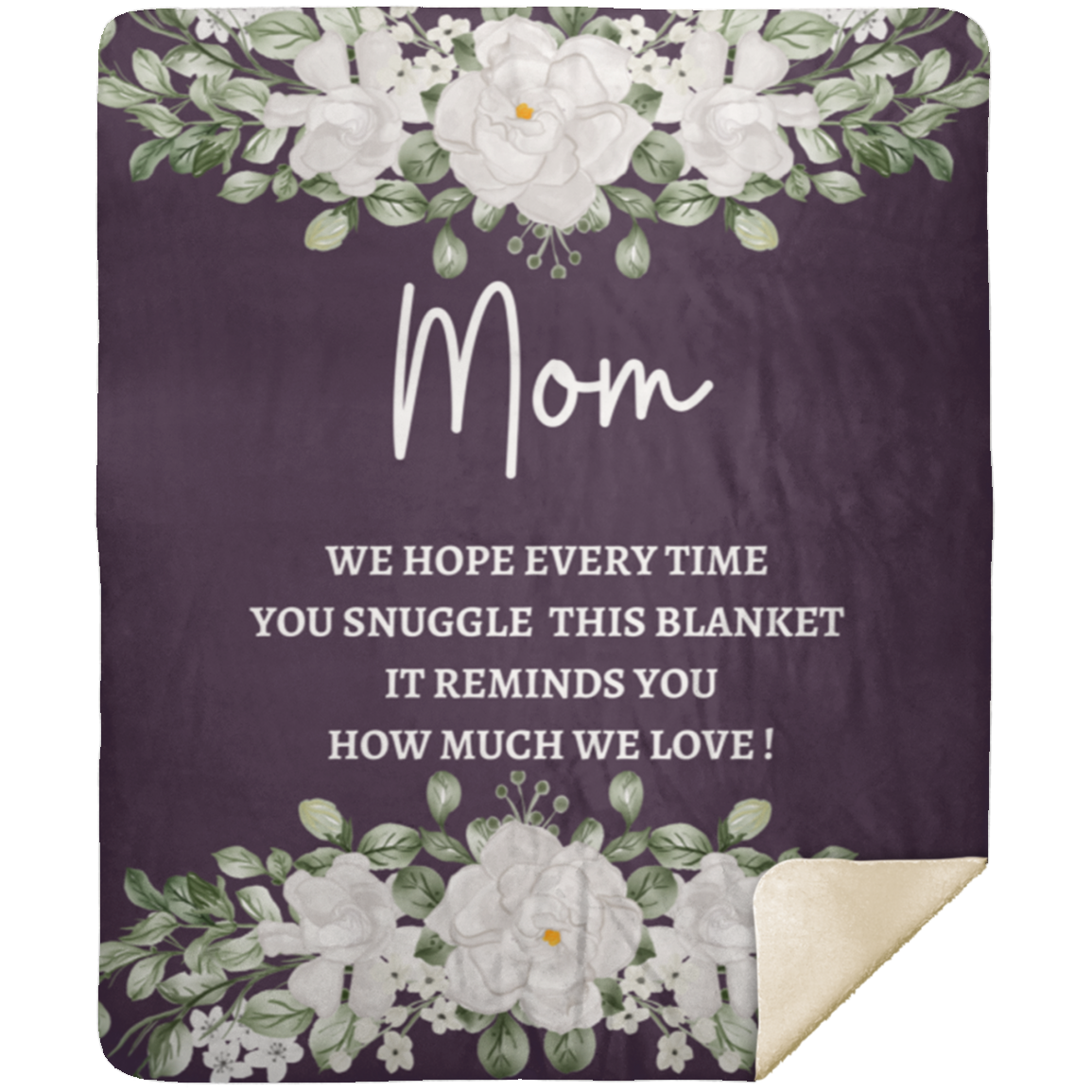 MOM FLOWER BLANKET| MOTHER'S DAY GIFT