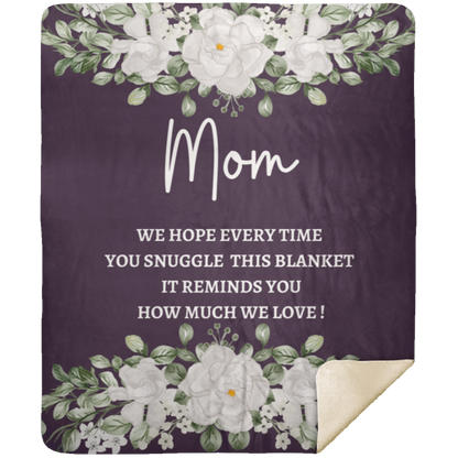 MOM FLOWER BLANKET| MOTHER'S DAY GIFT