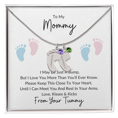 Mommy Bump Baby Feet