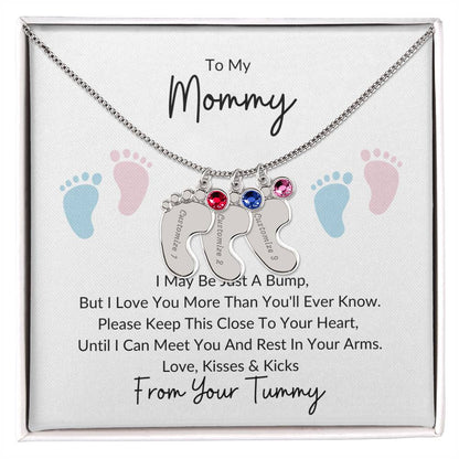 Mommy Bump Baby Feet