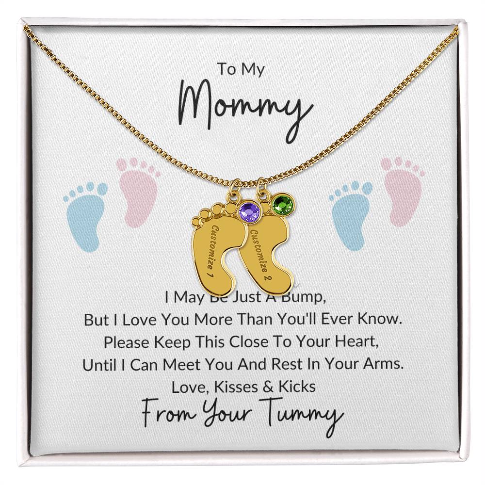 Mommy Bump Baby Feet