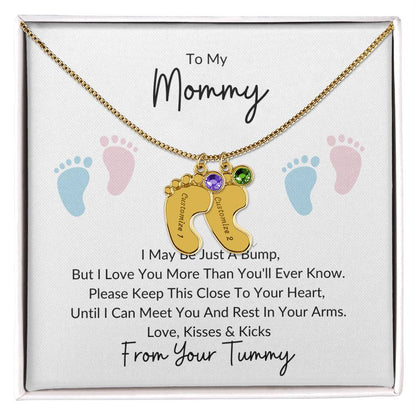 Mommy Bump Baby Feet