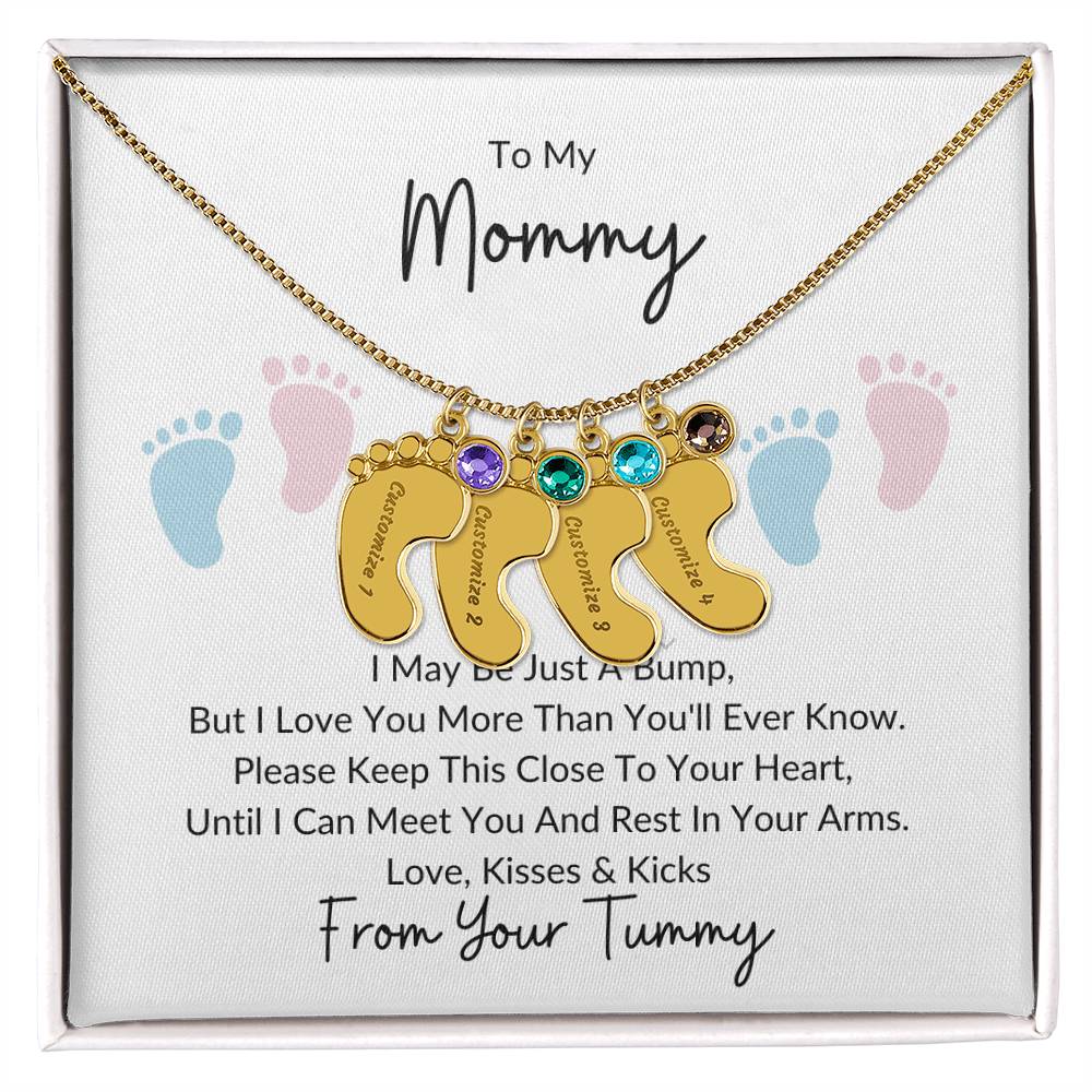 Mommy Bump Baby Feet