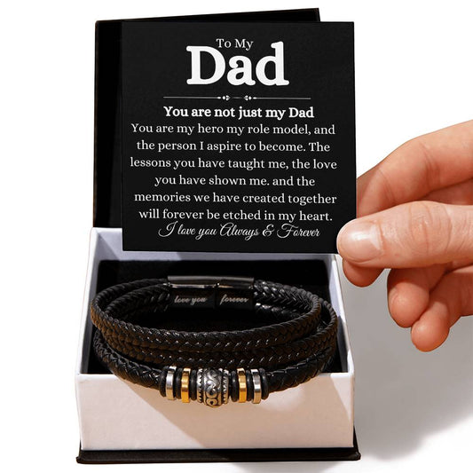 To My Dad You are not just My Dad| Love You Forever Bracelet