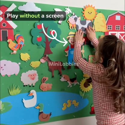 MiniFarm Felt Play Learning Board
