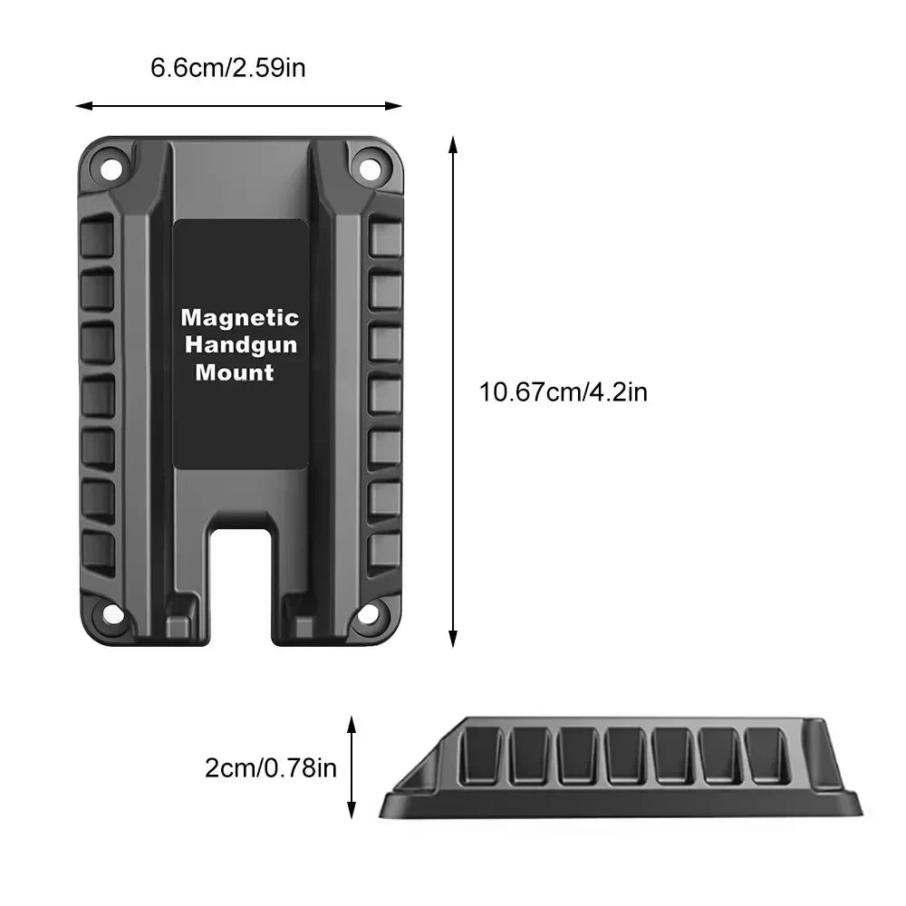 Instant Magnetic Pistol Mount Hidden Access