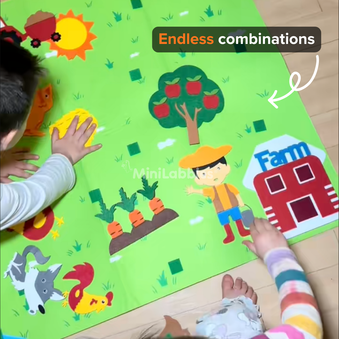MiniFarm Felt Play Learning Board