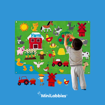 MiniFarm Felt Play Learning Board