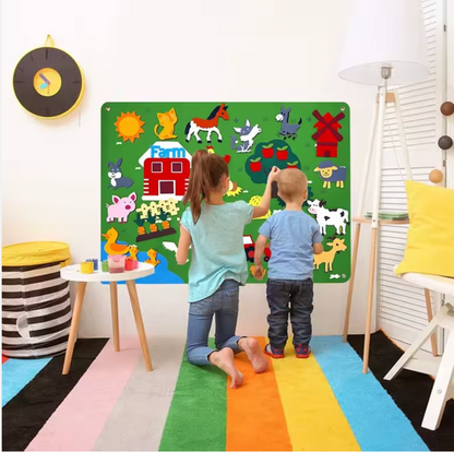 MiniFarm Felt Play Learning Board