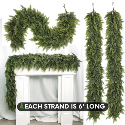 Evergreen Cozy Cedar Garlands